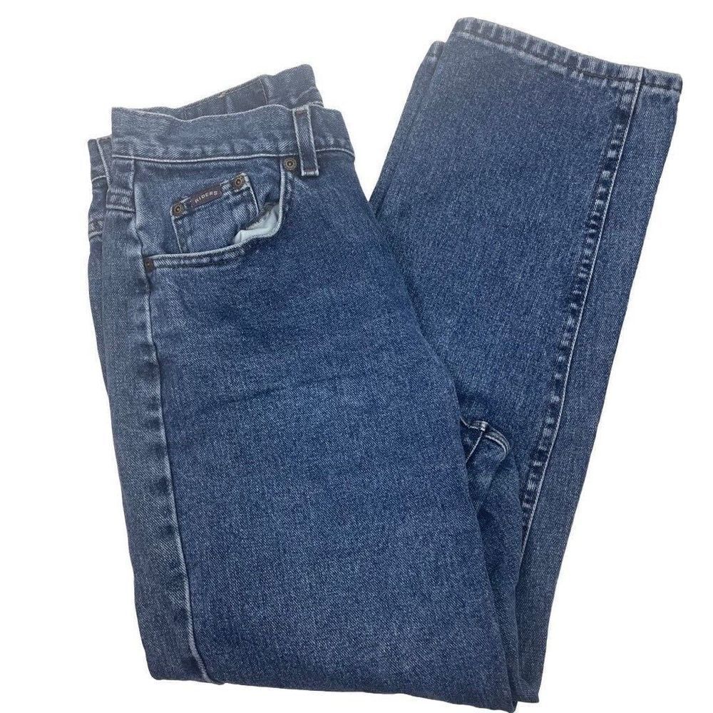 Vintage Lee Riders Jeans Women High Rise Denim‎ Straight Mom Jeans 30" Waist